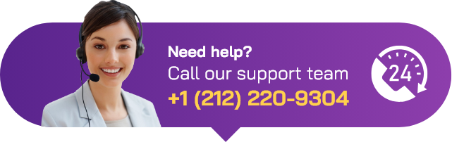 Call our support team +12122209304